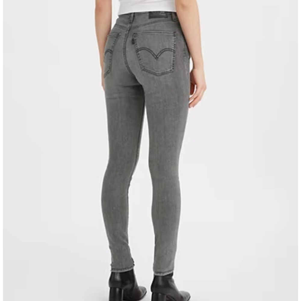 Levis Levi Strauss Gray Mile High Super Skinny Jeans Size 28 X 30 women